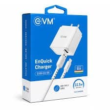 EVM QC+PD Charger 22.5W with Type-C CablecWhite — B2B catalogue product