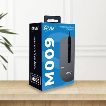 EVM WIRED MOUSE OPTICAL BLACK from the B2B distributor catalogue