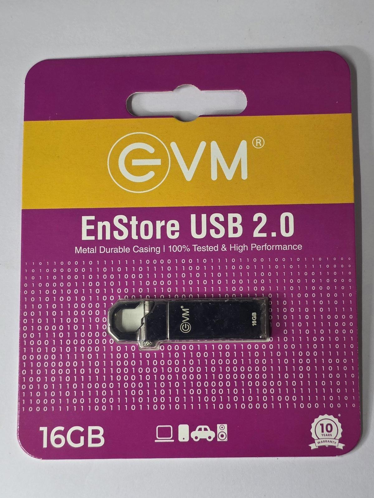 EVM EnStore 16GB USB 2.0 Pen Drive from the B2B distributor catalogue